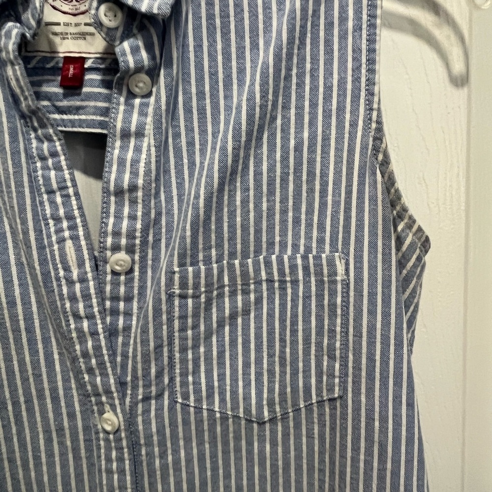Juniors' SO® Chambray Shirtdress - Picture 3 of 6